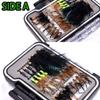 32/40/60/68pcs Fishing Flies Set Dry Wet Flies Nymphs, Streamers, Wooly Buggers, Terrestrials, Insect Lure Set (72pcs Assorted Flies in Fly Box) view 2