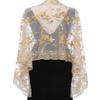 EASEDAILY Women's 1920s Shawls and Wraps for Evening Party Dress Sparkling Sequin Deco Wedding Scarf for Bride view 1