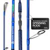 Dark Matter Psychedelic Inshore 7 Foot Spinning Rods - Blue - Medium Heavy Spinning Rod, Fast Action Inshore Saltwater Fishing Rod, Carbon Fiber Fishing Rods with Fuji K Series Alconite Guides view 1