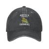 American Farmer Cap America Needs Farmers Hat Men Dad Hat Vintage Cap Black view 1