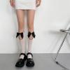Mluvpxey Knee High Socks Bowknot Lace Stockings in The Middle Lolita Jk Stockings in The Lower Legs (Color : White, Size : One Size) view 4