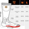 Heated Socks, Thermal Heated Socks for Men, Foot Warmers Cotton Socks for Cycling Camping Hiking Skiing Blue M view 4