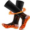 Heated Socks, Thermal Heated Socks for Men, Foot Warmers Cotton Socks for Cycling Camping Hiking Skiing Blue L