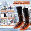 Heated Socks, Thermal Heated Socks for Men, Foot Warmers Cotton Socks for Cycling Camping Hiking Skiing Blue L view 2