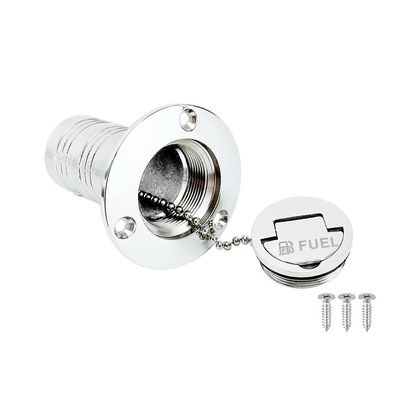 CUREOL 1.5" 38mm Deck Filler Fill Fuel Gas Diesel Water Waste Stainless Steel 316 Keyless Cap Boat Hardware Accessories Socket Yacht (Size : Waste)