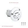 CUREOL 1.5" 38mm Deck Filler Fill Fuel Gas Diesel Water Waste Stainless Steel 316 Keyless Cap Boat Hardware Accessories Socket Yacht (Size : Waste) view 3