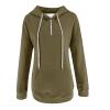 PBNBP Women's Fall Winter Fashion Hoodies Drawstring Hooded Long Sleeve Solid Color Tops Pullover Kangaroo Pockets Loose Fit Daily Wear Sweatshirts Sudaderas view 3