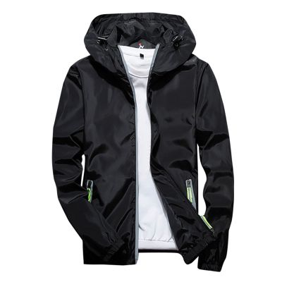tuduoms Mens Waterproof Cycling Jacket Reflective Raincoat Windbreaker Casual Jacket Outdoor Sport Lightweight Running Jacket