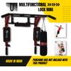 HASHTAG FITNESS Wall mount pull up bar, wall mount 3 in 1, dips station, home gym equipments, height increasing equipments for men,kids and women (Red) view 4