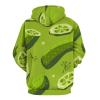 Pickles and Dill Hoodie Pullover Hooded Sweatshirt Casual Long Sleeve Sweater Tops with Pocket for Men Women L view 3