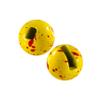 Temorah 100 Pieces 35 Colors 1.5-6.4mm Slotted Tungsten Beads for Fly Tying (Ruby Deep Lemon, 3.5mm 100 PCS) view 1