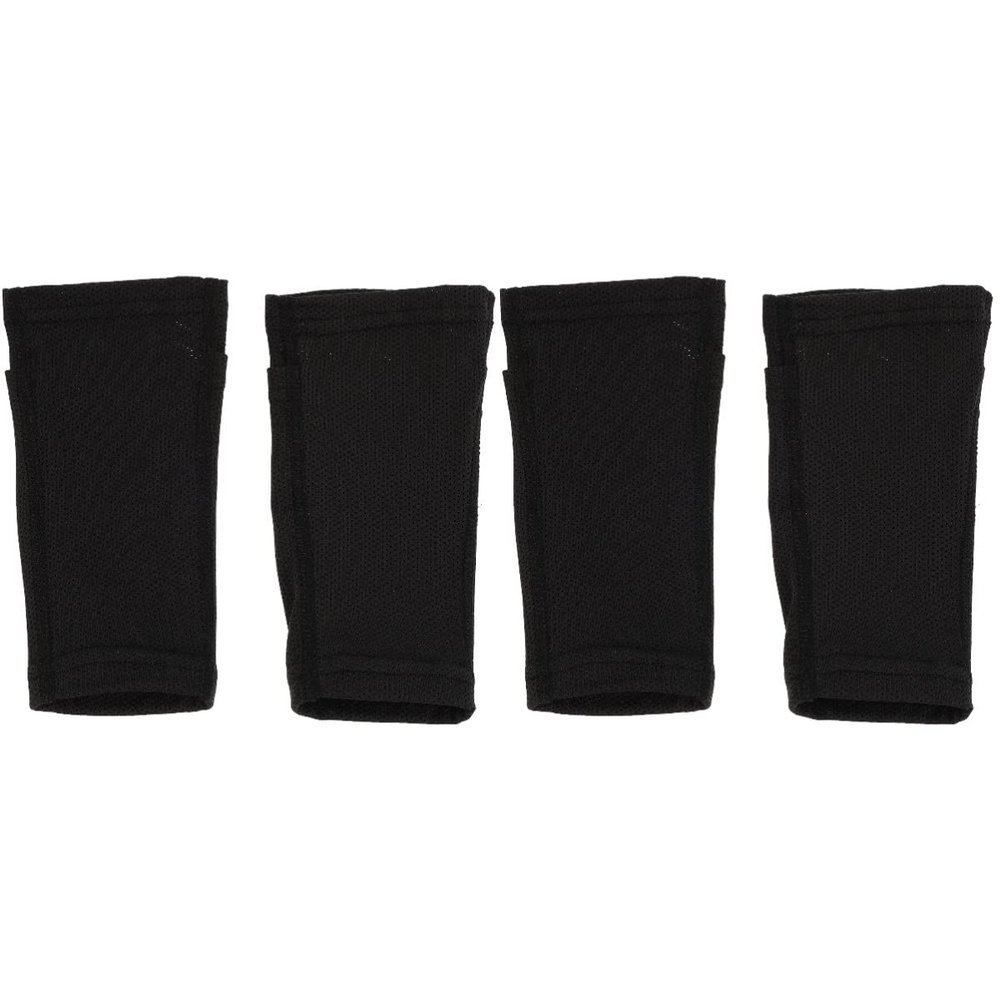 INOOMP 2pairs Lightweight Calf Protectors for Football Breathable Shin Guard Sleeves for Adults Comfortable Soccer Protective Socks Black