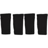 INOOMP 2pairs Lightweight Calf Protectors for Football Breathable Shin Guard Sleeves for Adults Comfortable Soccer Protective Socks Black view 1