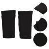INOOMP 2pairs Lightweight Calf Protectors for Football Breathable Shin Guard Sleeves for Adults Comfortable Soccer Protective Socks Black view 4