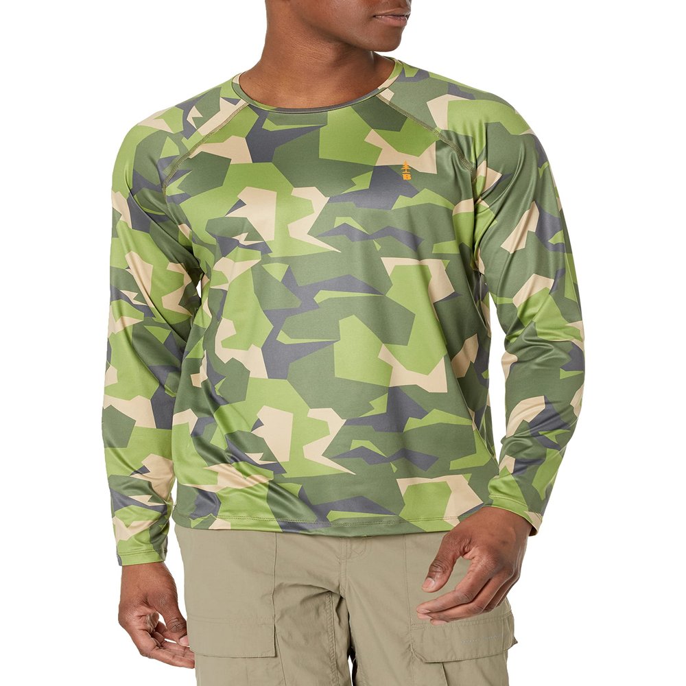 BASS OUTDOOR Men's Pullover Men Knitted Pullover,WOODBN CAMO, M