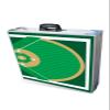 PARTYPONG 8-Foot Folding Beer Pong Table w/Cup Holes & LED Lights - Baseball Diamonds Edition view 2