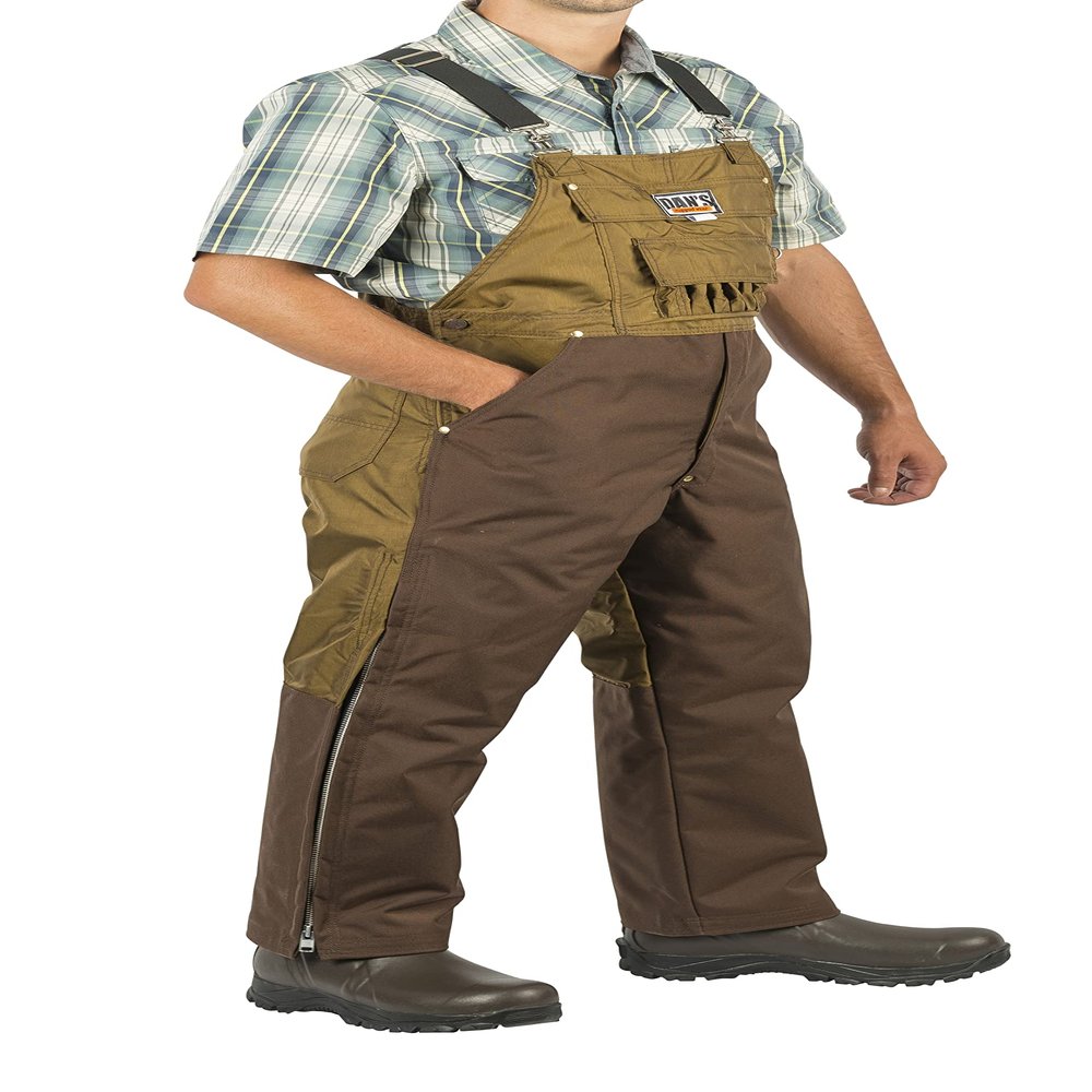 Dan's Hunting Gear Rugged Wear - Bulldog Bibs, Briar Proof, Waterproof, Made in the U.S.A. (X-Large/34)