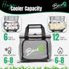 Back9Products Golf Cart Cooler Bag with Magnetic Lid - 12 Can Soft Sided Insulated Cooler, Leakproof & Waterproof - Portable Cooler - Push Carts, Work, Camping, Travel, Men & Womens Gifts (Black) view 3