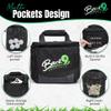 Back9Products Golf Cart Cooler Bag with Magnetic Lid - 12 Can Soft Sided Insulated Cooler, Leakproof & Waterproof - Portable Cooler - Push Carts, Work, Camping, Travel, Men & Womens Gifts (Black) view 4