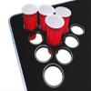 PARTYPONG 8-Foot Folding Beer Pong Table w/Cup Holes - Naughty N Nice Edition view 3