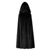 Regenboog Kids Velvet Cape with Hood,Black Cloak Kids,Costume Cape Child,Halloween Costume Cloak,Christmas,Renaissance,Witch,Wizard,Mardi Gras,Size S,23.6inch view 3