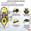 Northern Lites Ultralight Running Snowshoes for Speed & Performance | Speed Lace Binding, Race Traction, 7075-T6 Aluminum Frame | for Athletes up to 200 lbs (Yellow) view 2