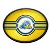 The Fan-Brand NCAA Delaware Blue Hens - Yellow, Oval Slimline Lighted Wall Sign - Sports Team Bar Sign Dcor: Home, Dorm, Garage, Office, Fan Cave view 1