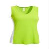 Expert Brand USA-Made Women's Oxymesh Dry Fit V Neck Colorblock Athletic T-Shirt Black/White view 2