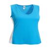 Expert Brand USA-Made Women's Oxymesh Dry Fit V Neck Colorblock Athletic T-Shirt Black/White view 4