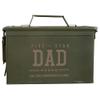 Personalization Universe Five Star Dad Personalized Ammo Box, Steel Construction, Authentic Military Surplus for Father's Day, Birthdays - Made in USA Accessories, Ammo Storage, Hunting Gear, 50 Cal view 1