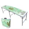 PARTYPONG 8-Foot Folding Beer Pong Table w/Cup Holes - High Times Edition view 1