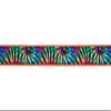 Country Brook Design - Tie Dye Stripes Ribbon on Orange Webbing (1 Inch, 20 Yards) view 2