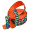 Country Brook Design - Tie Dye Stripes Ribbon on Orange Webbing (1 Inch, 20 Yards) view 4