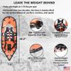 Northern Lites Ultralight Running Snowshoes for Speed & Performance | Speed Lace Binding, Race Traction, 7075-T6 Aluminum Frame | for Athletes up to 200 lbs (Orange) view 2