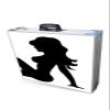 PARTYPONG 8-Foot Folding Beer Pong Table w/Cup Holes - Trucker Girl Edition view 2