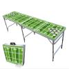 PARTYPONG 8-Foot Folding Beer Pong Table w/Cup Holes - Football Field Edition view 1