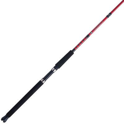 Penn Mariner III Boat Conventional Fishing Rod, Black/Red, 10' - Medium Heavy - 2pc - 12-25lb