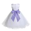Wedding Pageant White Flower Girl Rattail Edge Tulle Flower Girl Dress 829s s view 2