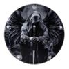 Custom Aluminum 5 Hole Twin Cam Derby Clutch Cover for Harley Davidson - Dark Angel Reaper (Glossy Finish, 1999-2015 Touring & Trike Models) view 1