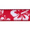 Country Brook Design - Red Hawaiian on Red Nylon Webbing (1 Inch, 10 Yards) view 3