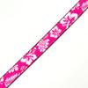 Country Brook Design - Pink Hawaiian on Black Nylon Webbing (3/4 Inch, 10 Yards) view 2