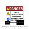 Design Your Own Custom Warning Orange and Black Peel and Stick Label Sticker Decal 25 Character Limit All Characters Will be Capitalized Made in USA (5" x 7") view 3