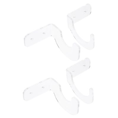 INOOMP 2pairs Acrylic Bat Display Racks Softball Tennis Bat Storage Holders Wall-Mounted Design for Sports Memorabilia Showcase
