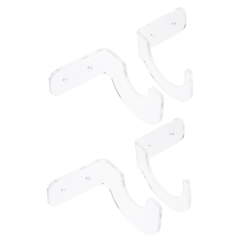 INOOMP 2pairs Acrylic Bat Display Racks Softball Tennis Bat Storage Holders Wall-Mounted Design for Sports Memorabilia Showcase