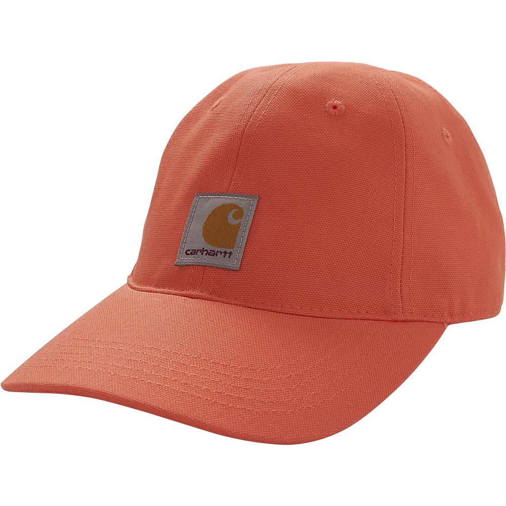 Carhartt Kids' Canvas Baseball Hat, Living Coral, Child, One Size Fits Most