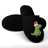 Christmas Dinosaur Slippers House Shoes Comfy Home Sleepers Warm Winter Slides Non-Slip Slippers for Men 43-44_9.5-10 view 3