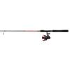 Penn Fierce IV Spinning Reel and Fishing Rod Combo,Black/Red view 3