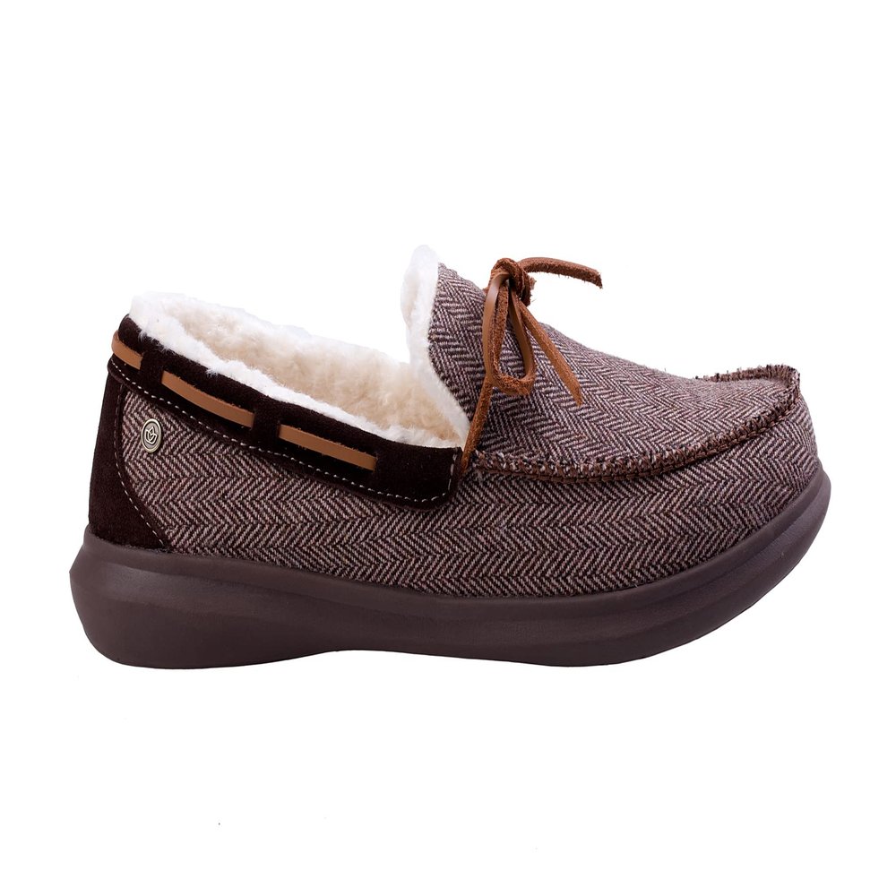 Spenco Men's Birch Tweed Slipper, Navy, 7
