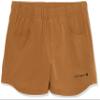 Carhartt Girls' Lightweight Ripstop Work Shorts, Brown, XS (7) view 1