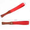 BAVIHOR Riding Crop for Horses, 19'' Equestrianism Riding Crops with Anti-Slip Wooden Handle (Red) view 2